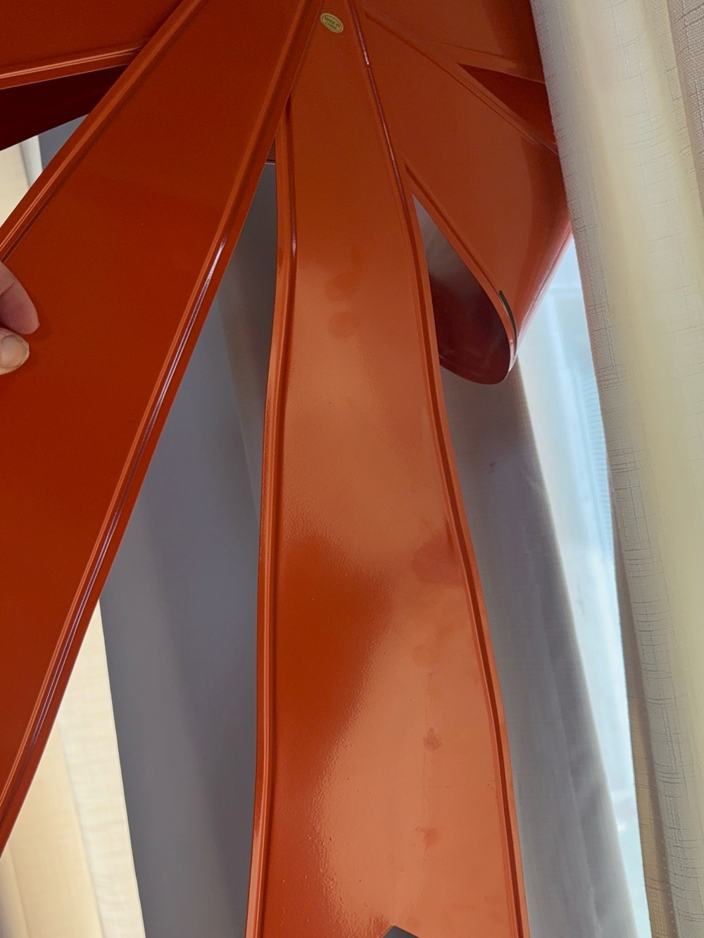 Martha Stewart Metal Bow Wreath Door Decoration 24” jumbo Oversized Orange bow - Picture 3 of 11